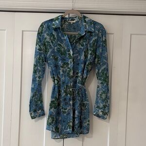 Floral Button-Up Women romper